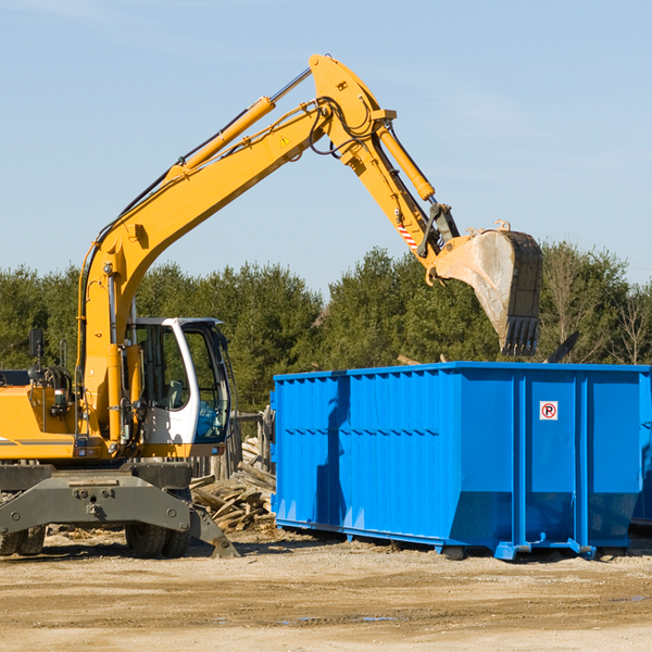 are there any restrictions on where a residential dumpster can be placed in Fife Heights Washington